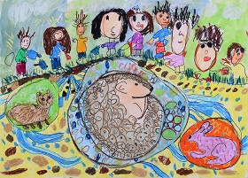 一起逛可愛動物園區